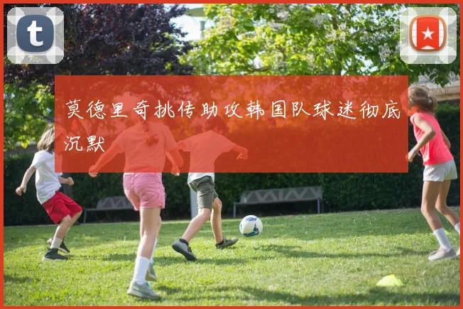 莫德里奇挑传助攻韩国队球迷彻底沉默
